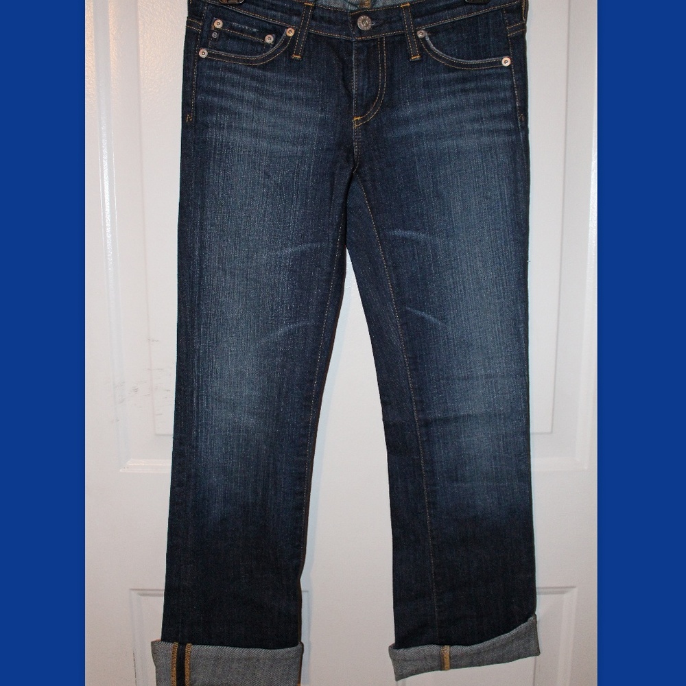 The Angel Capri Blue Denim Jeans Boot Cut